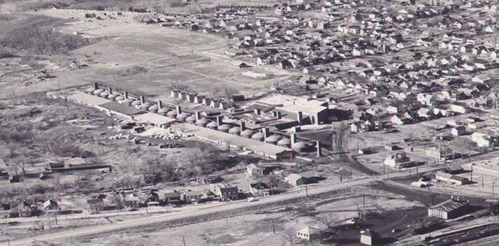 Aerial View of Brick Town pre 1960